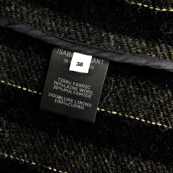 Isabel Marant Étoile Womens Striped Wool Jacket - Size 38 - Picture 12 of 12